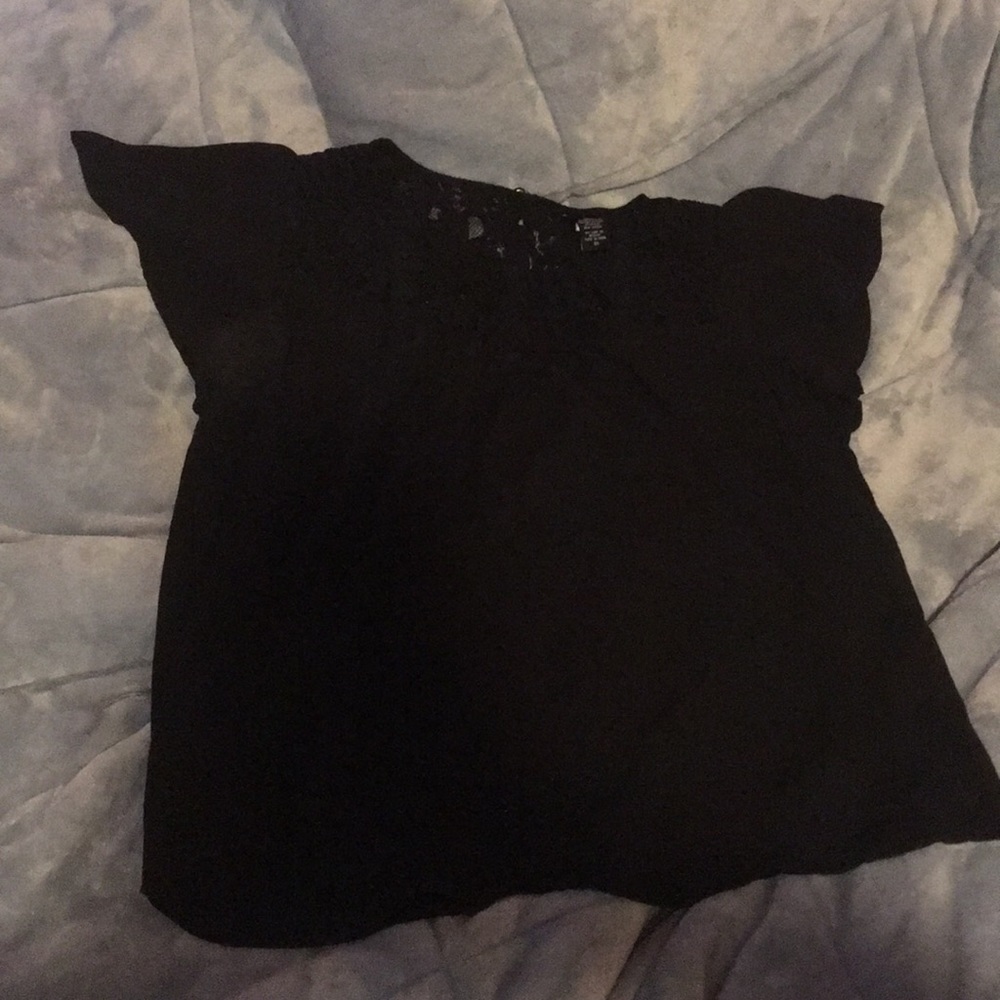 Torrid black see through top